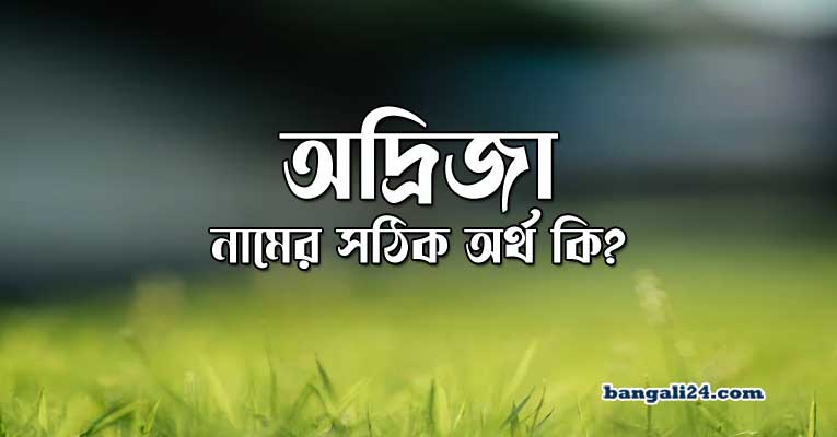 অদ্রিজা নামের অর্থ কি