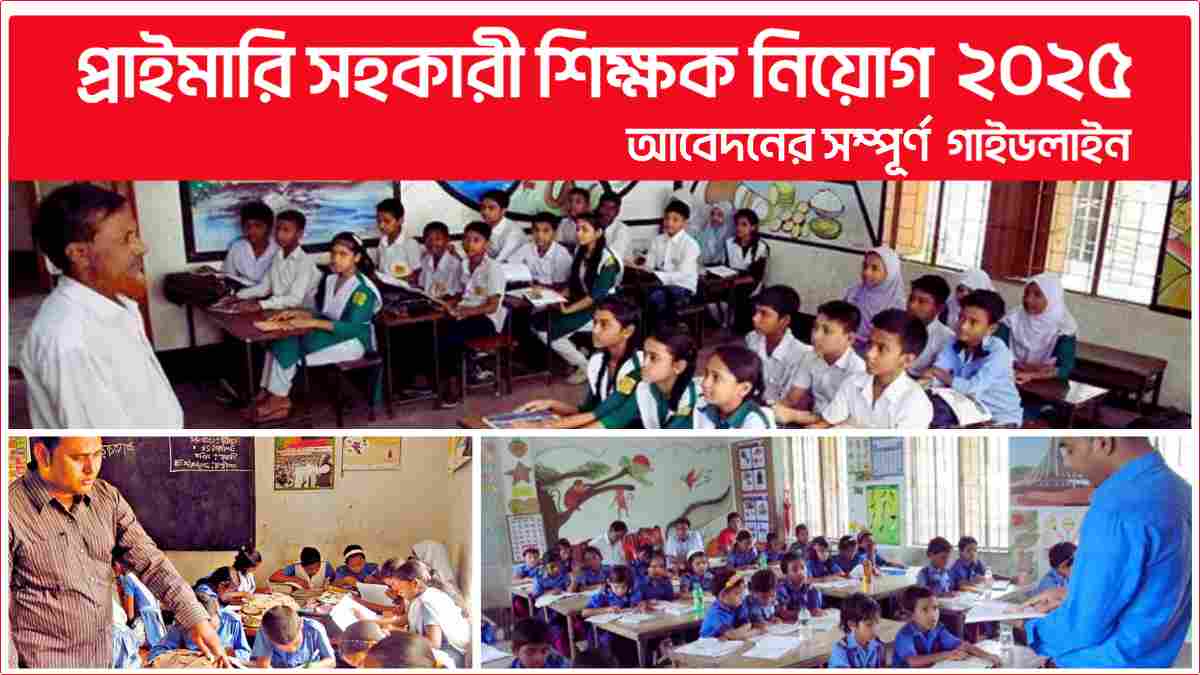 প্রাইমারি সহকারী শিক্ষক নিয়োগ ২০২৫ আবেদনের সম্পূর্ণ গাইডলাইন